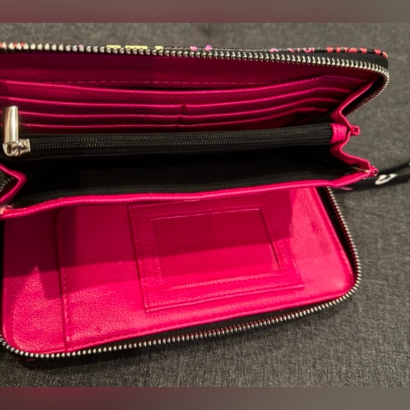 Betsey Johnson Heart Multicolor Wristlet